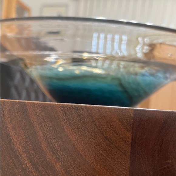 Italian Blown Glass Serving Plate Collectible Luxury Home Decor - Picture 5 of 11